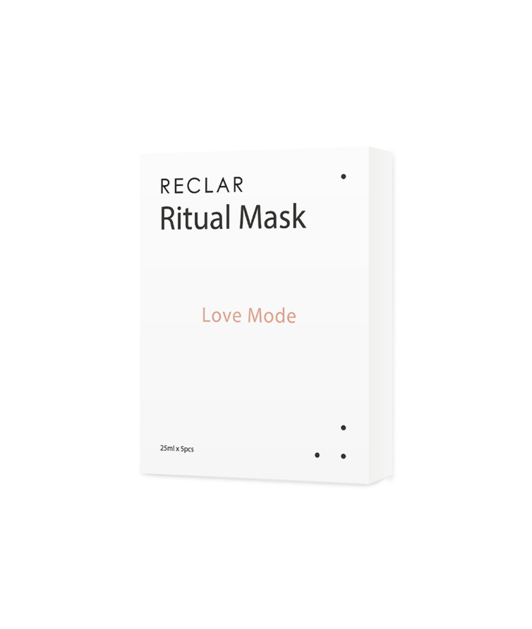 Rituelle Reclar-Maske – Love Mode 5 Stück